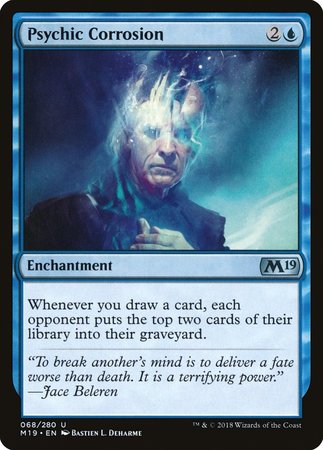 Psychic Corrosion [Core Set 2019] | Dumpster Cat Games