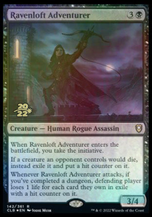 Ravenloft Adventurer [Commander Legends: Battle for Baldur's Gate Prerelease Promos] | Dumpster Cat Games