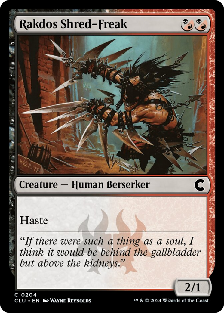 Rakdos Shred-Freak [Ravnica: Clue Edition] | Dumpster Cat Games