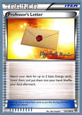 Professor's Letter (123/146) (Primal Groudon - Alejandro Ng-Guzman) [World Championships 2015] | Dumpster Cat Games