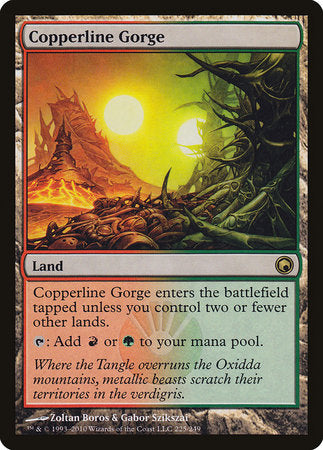 Copperline Gorge [Scars of Mirrodin] | Dumpster Cat Games