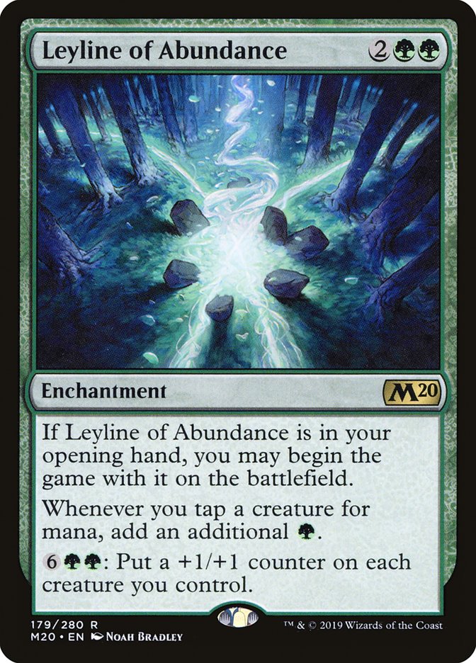 Leyline of Abundance [Core Set 2020] | Dumpster Cat Games