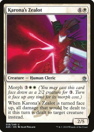 Karona's Zealot [Masters 25] | Dumpster Cat Games