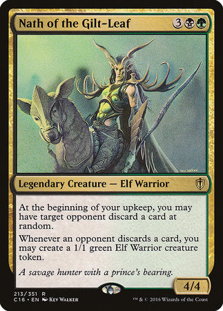 Nath of the Gilt-Leaf [Commander 2016] | Dumpster Cat Games