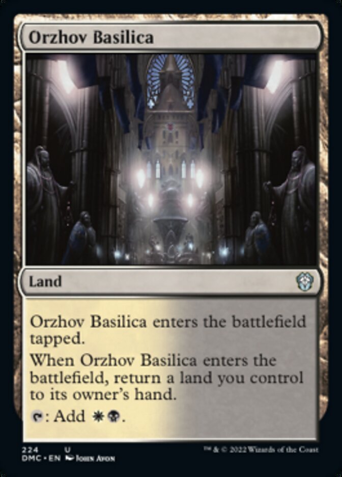 Orzhov Basilica [Dominaria United Commander] | Dumpster Cat Games
