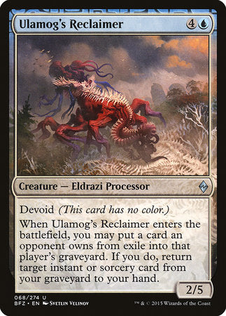 Ulamog's Reclaimer [Battle for Zendikar] | Dumpster Cat Games