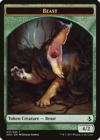 Beast Token [Amonkhet Tokens] | Dumpster Cat Games