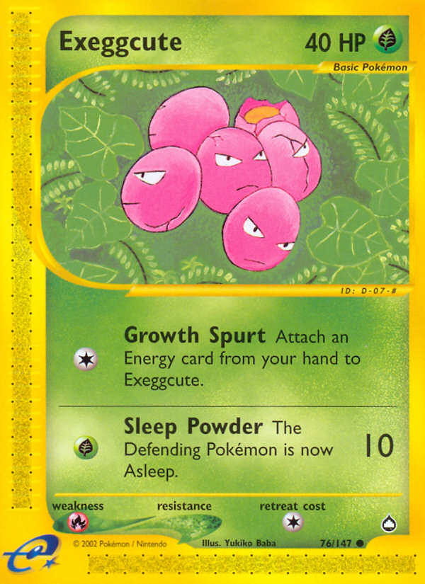 Exeggcute (76/147) [Aquapolis] | Dumpster Cat Games
