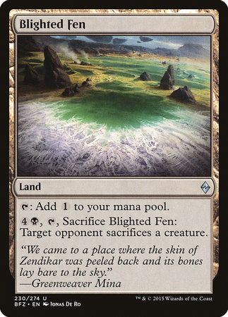 Blighted Fen [Battle for Zendikar] | Dumpster Cat Games