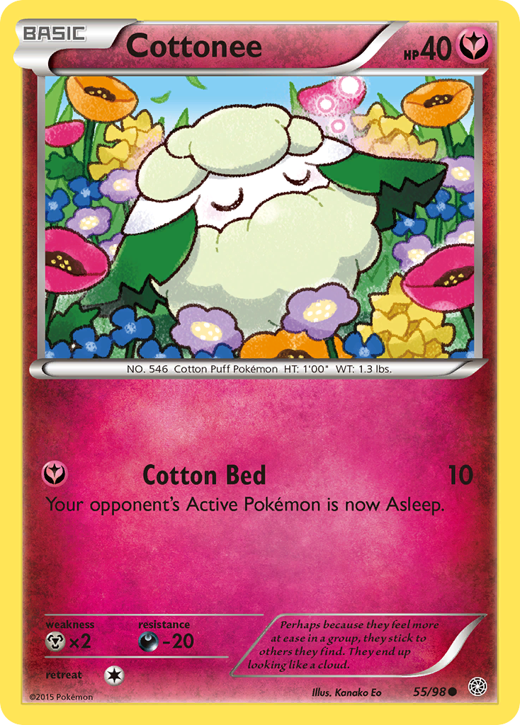 Cottonee (55/98) [XY: Ancient Origins] | Dumpster Cat Games