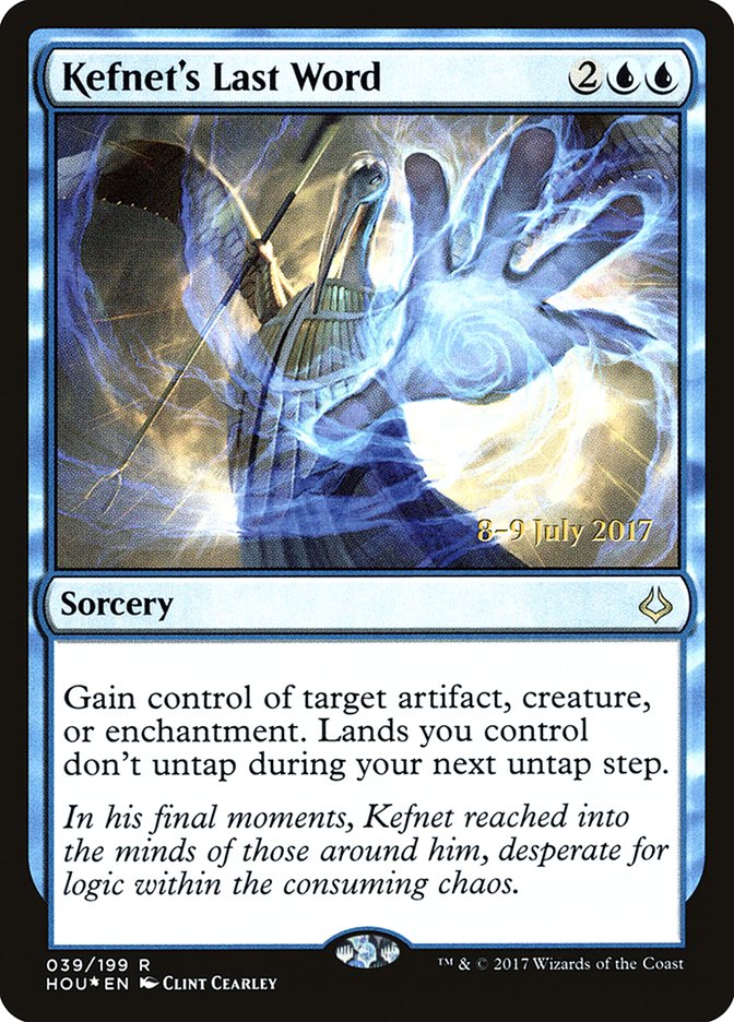 Kefnet's Last Word  [Hour of Devastation Prerelease Promos] | Dumpster Cat Games