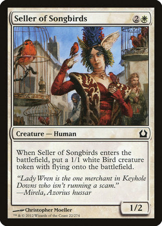 Seller of Songbirds [Return to Ravnica] | Dumpster Cat Games