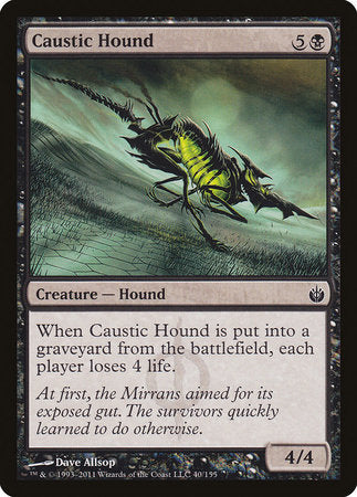 Caustic Hound [Mirrodin Besieged] | Dumpster Cat Games