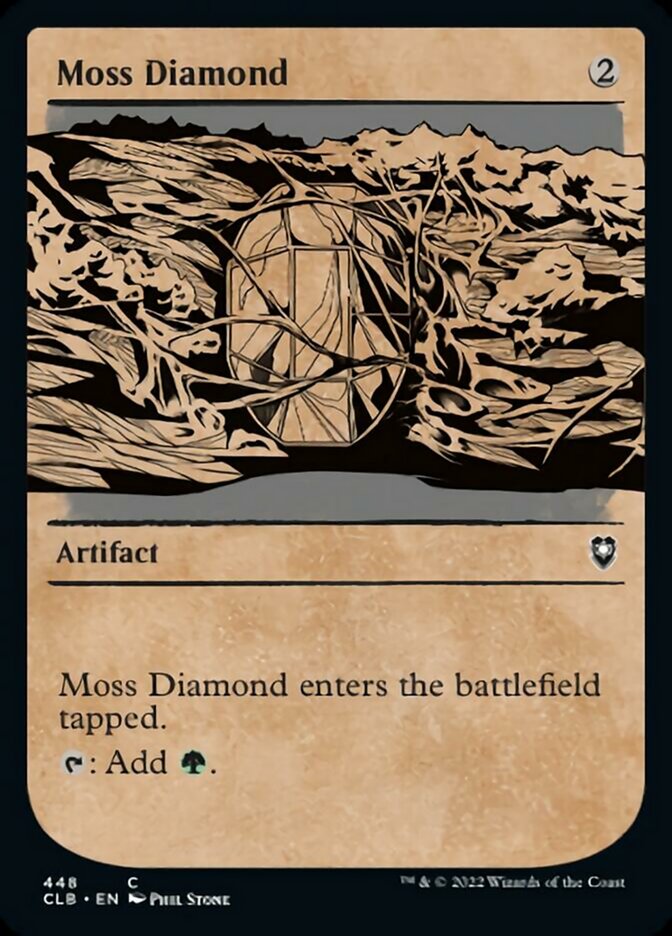 Moss Diamond (Showcase) [Commander Legends: Battle for Baldur's Gate] | Dumpster Cat Games