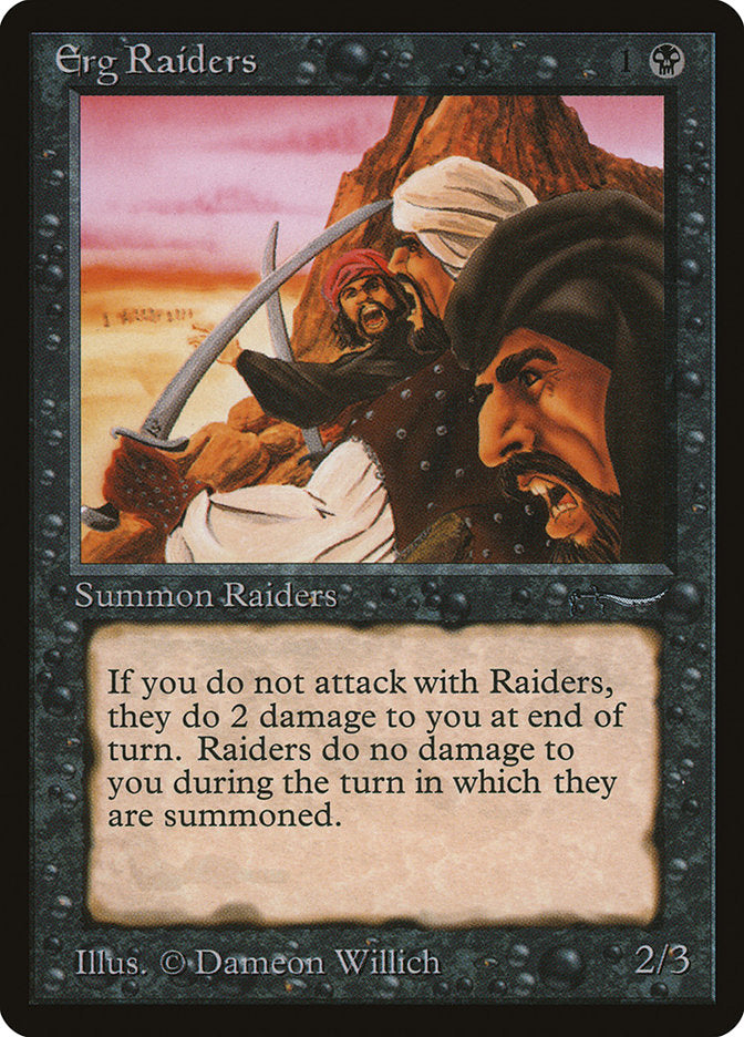 Erg Raiders (Dark Mana Cost) [Arabian Nights] | Dumpster Cat Games