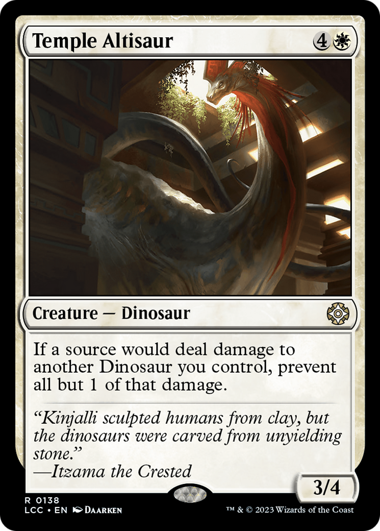 Temple Altisaur [The Lost Caverns of Ixalan Commander] | Dumpster Cat Games