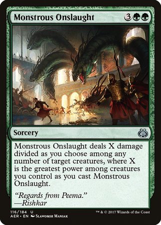 Monstrous Onslaught [Aether Revolt] | Dumpster Cat Games
