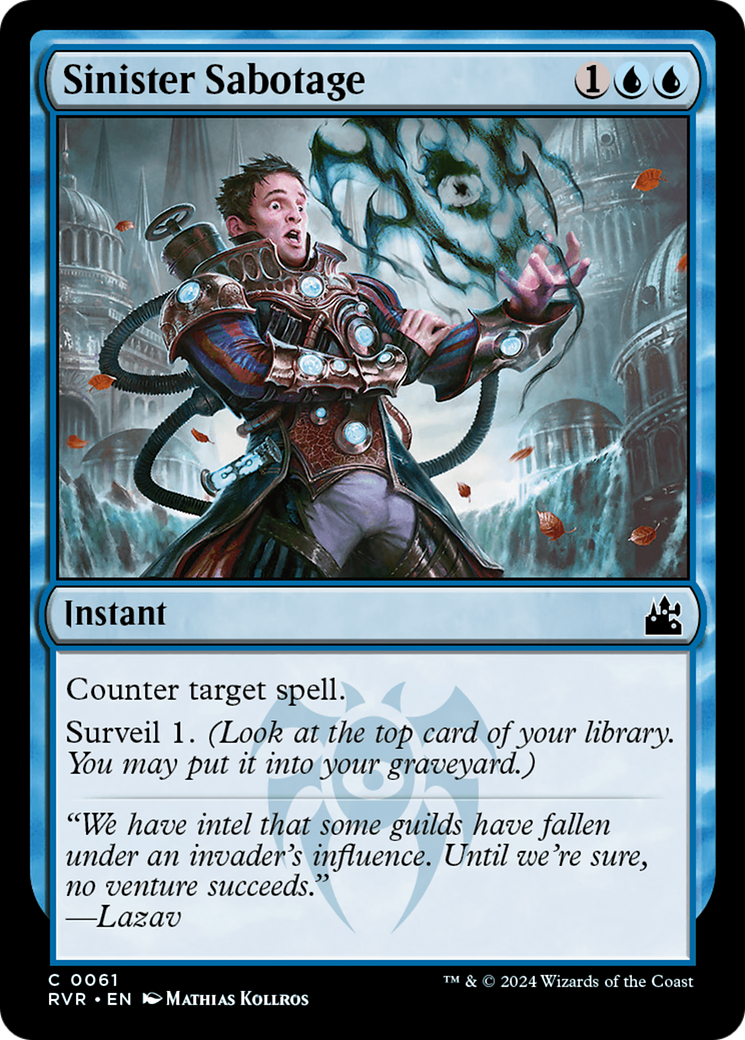 Sinister Sabotage [Ravnica Remastered] | Dumpster Cat Games