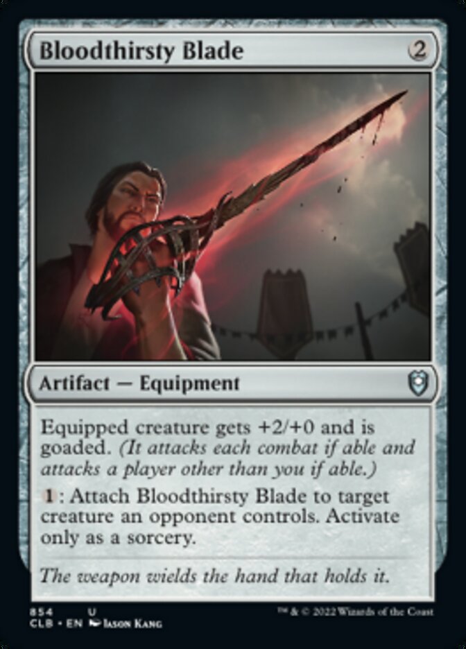 Bloodthirsty Blade [Commander Legends: Battle for Baldur's Gate] | Dumpster Cat Games