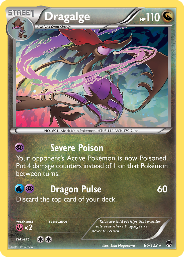 Dragalge (86/122) [XY: BREAKpoint] | Dumpster Cat Games
