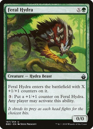 Feral Hydra [Battlebond] | Dumpster Cat Games