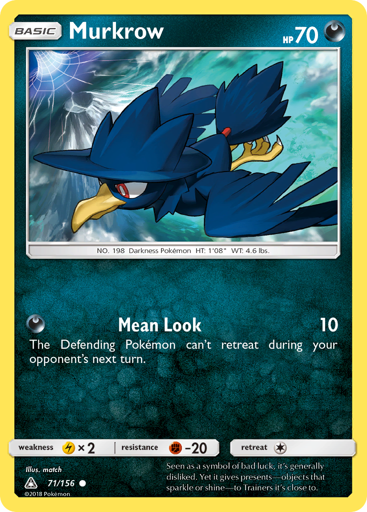 Murkrow (71/156) [Sun & Moon: Ultra Prism] | Dumpster Cat Games