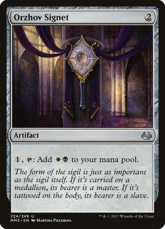 Orzhov Signet [Modern Masters 2017] | Dumpster Cat Games