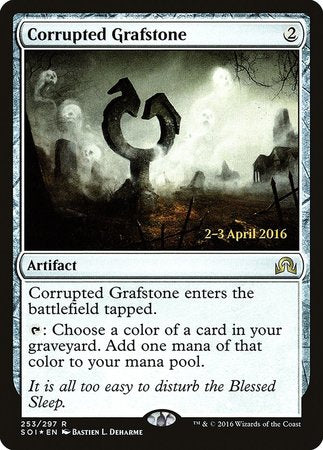 Corrupted Grafstone [Shadows over Innistrad Promos] | Dumpster Cat Games