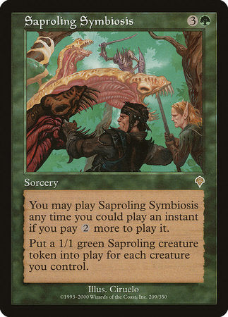 Saproling Symbiosis [Invasion] | Dumpster Cat Games
