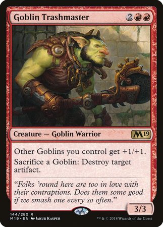 Goblin Trashmaster [Core Set 2019] | Dumpster Cat Games