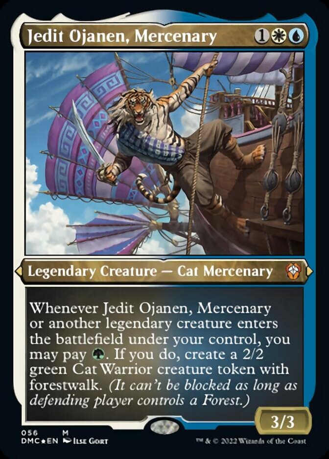 Jedit Ojanen, Mercenary (Foil Etched) [Dominaria United Commander] | Dumpster Cat Games