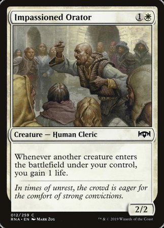 Impassioned Orator [Ravnica Allegiance] | Dumpster Cat Games