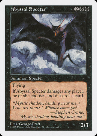 Abyssal Specter [Fifth Edition] | Dumpster Cat Games