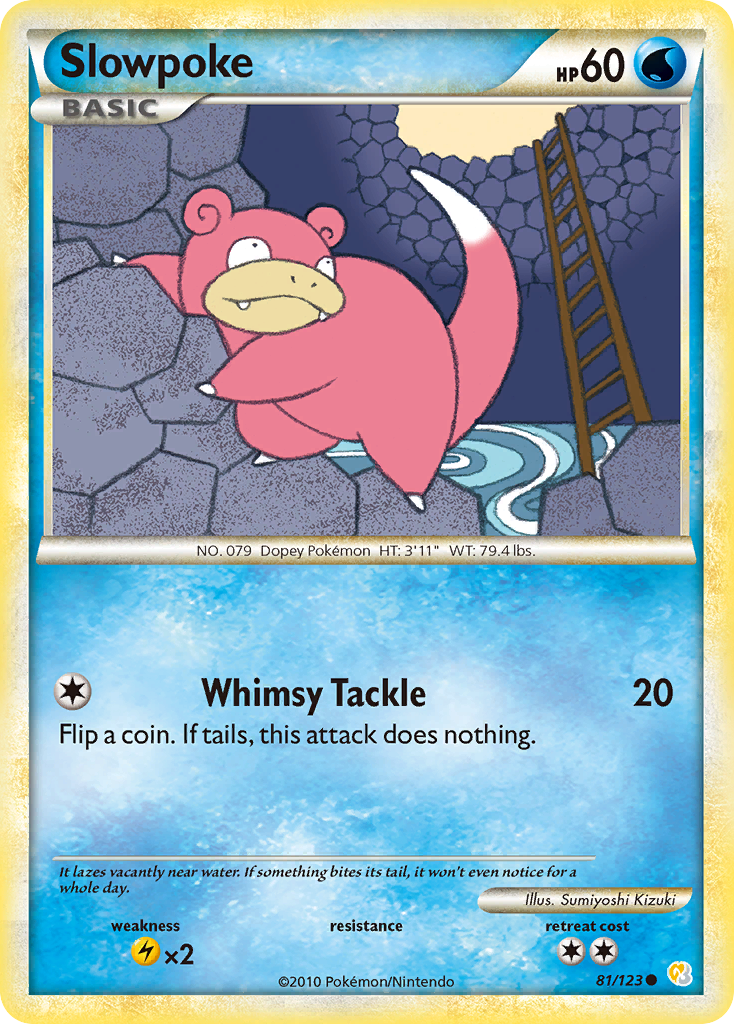 Slowpoke (81/123) [HeartGold & SoulSilver: Base Set] | Dumpster Cat Games