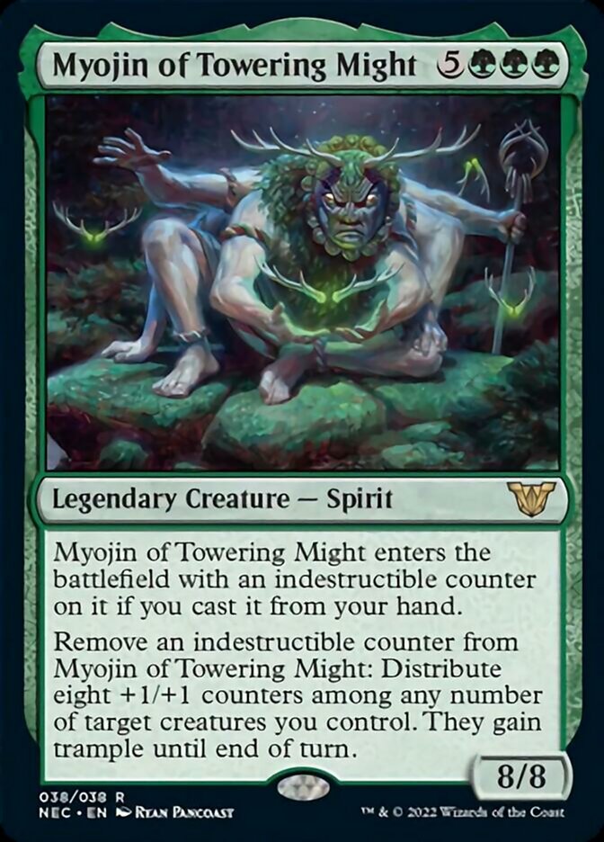 Myojin of Towering Might [Kamigawa: Neon Dynasty Commander] | Dumpster Cat Games
