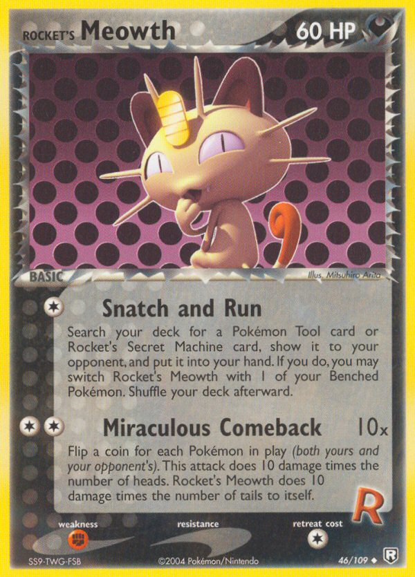 Rocket's Meowth (46/109) [EX: Team Rocket Returns] | Dumpster Cat Games