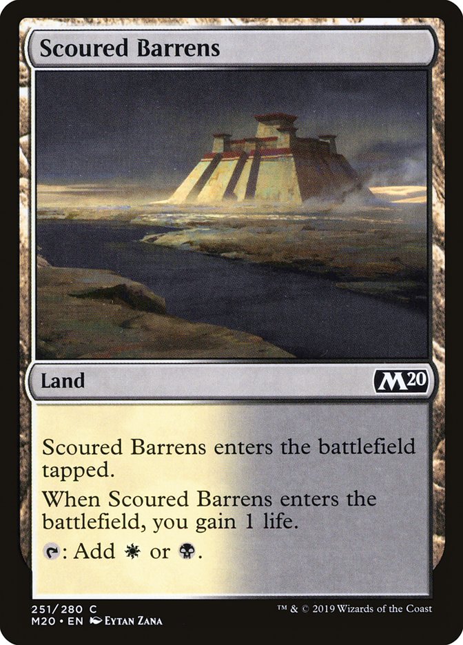 Scoured Barrens [Core Set 2020] | Dumpster Cat Games