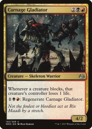 Carnage Gladiator [Modern Masters 2017] | Dumpster Cat Games