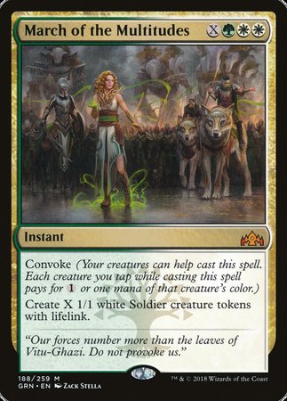 March of the Multitudes [Guilds of Ravnica] | Dumpster Cat Games