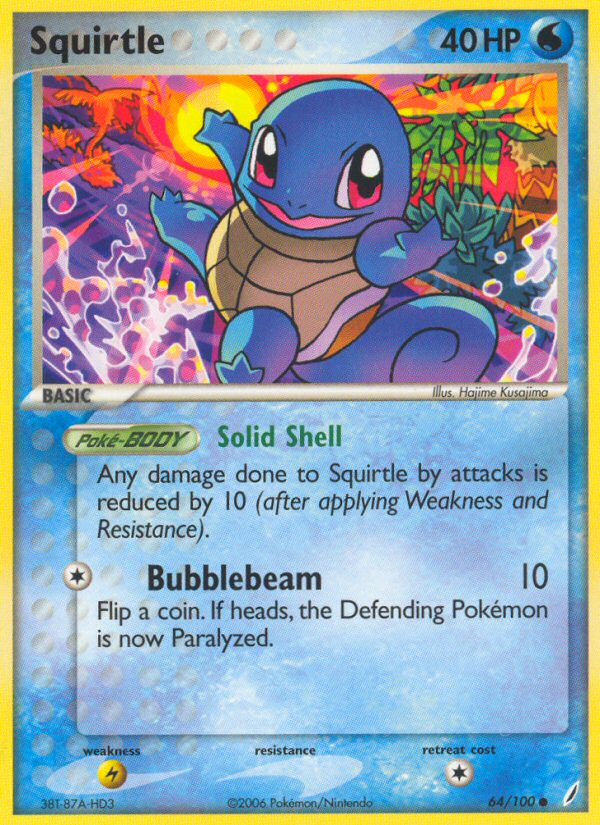 Squirtle (64/100) [EX: Crystal Guardians] | Dumpster Cat Games