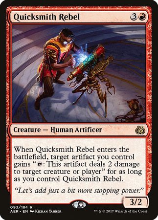 Quicksmith Rebel [Aether Revolt] | Dumpster Cat Games
