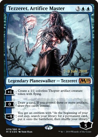 Tezzeret, Artifice Master [Core Set 2019 Promos] | Dumpster Cat Games