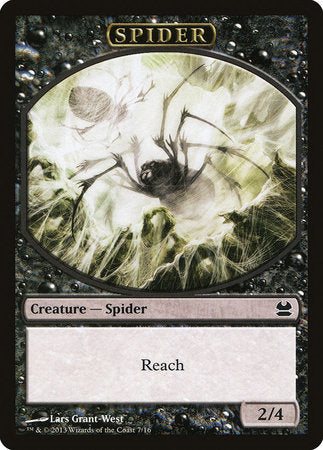 Spider Token (Black) [Modern Masters Tokens] | Dumpster Cat Games