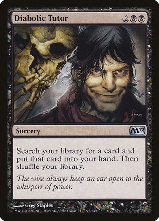Diabolic Tutor [Magic 2012] | Dumpster Cat Games