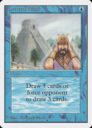Ancestral Recall [Unlimited Edition] | Dumpster Cat Games