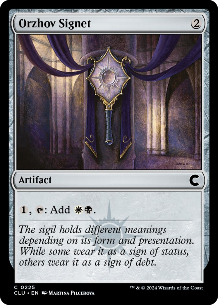Orzhov Signet [Ravnica: Clue Edition] | Dumpster Cat Games