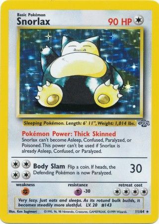 Snorlax (11/64) [Jungle Unlimited] | Dumpster Cat Games