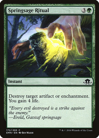 Springsage Ritual [Eldritch Moon] | Dumpster Cat Games