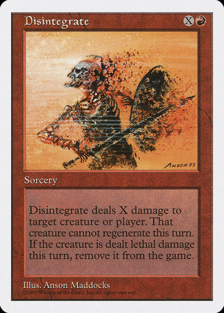 Disintegrate [Fifth Edition] | Dumpster Cat Games