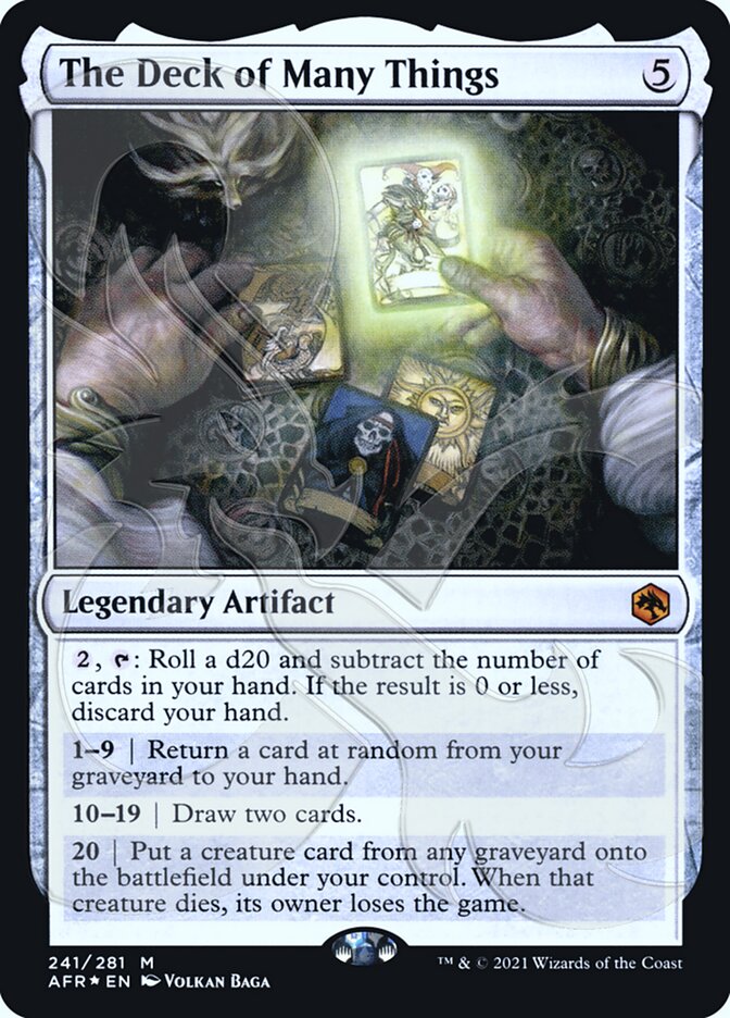 The Deck of Many Things (Ampersand Promo) [Dungeons & Dragons: Adventures in the Forgotten Realms Promos] | Dumpster Cat Games